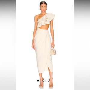 YAURA Titi Dress in Cream UK size 12 US 8 NWT